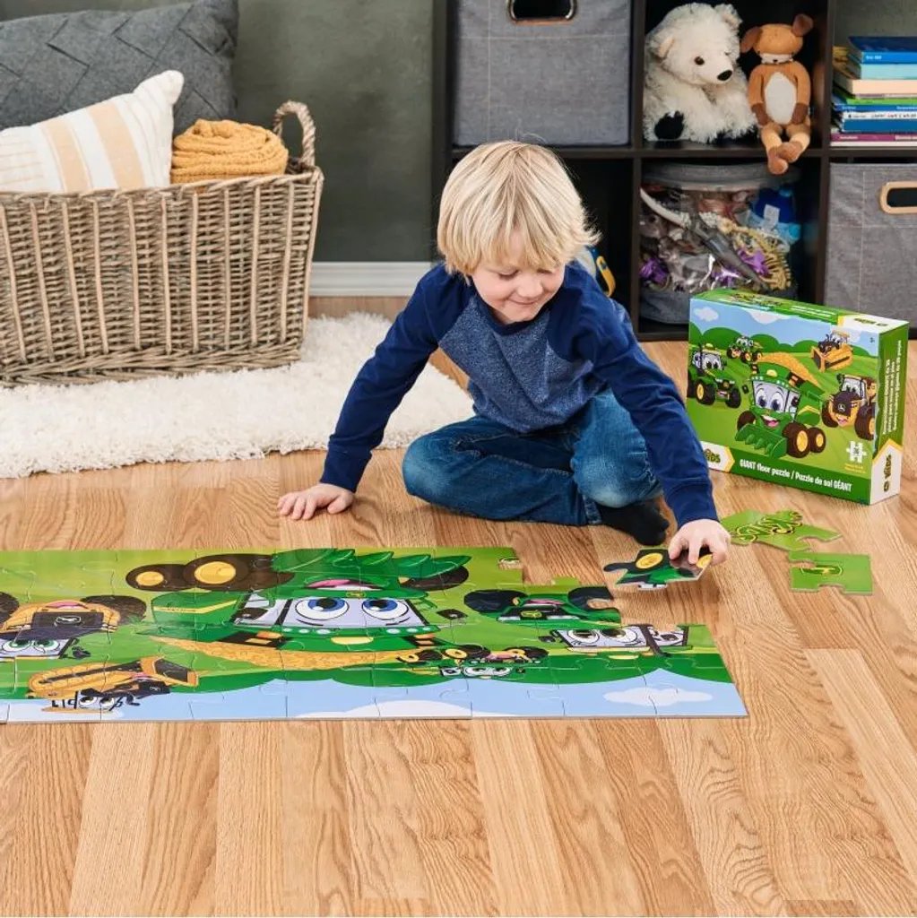Grand puzzle de sol enfant pour s'amuser et apprendre l'univers de ferme - 2