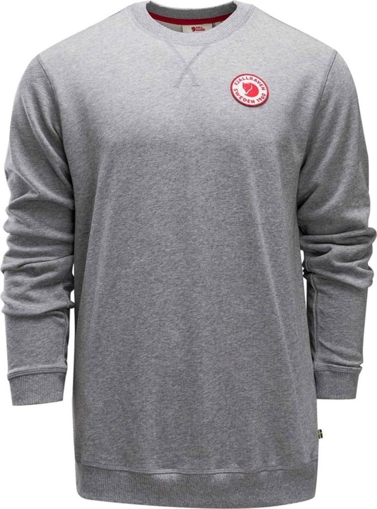 Fjällräven Herren 1960 Logo Badge Sweater Grey-Melange M