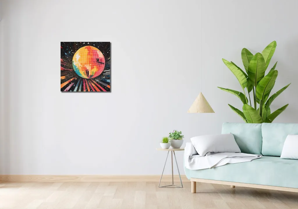 Quadro 50x50 cm Disco Gra! - 2