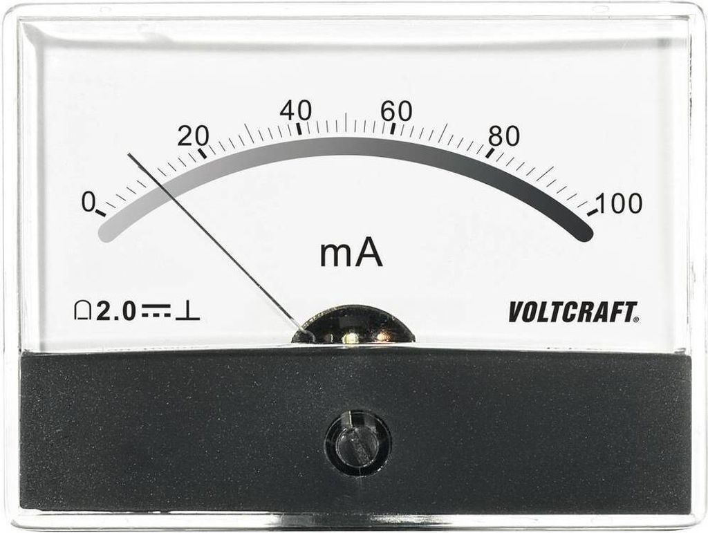 VOLTCRAFT AM-86X65/100MA AM-86X65/100MA Einbau-Messgerät AM-86X65/100mA/DC Drehspule