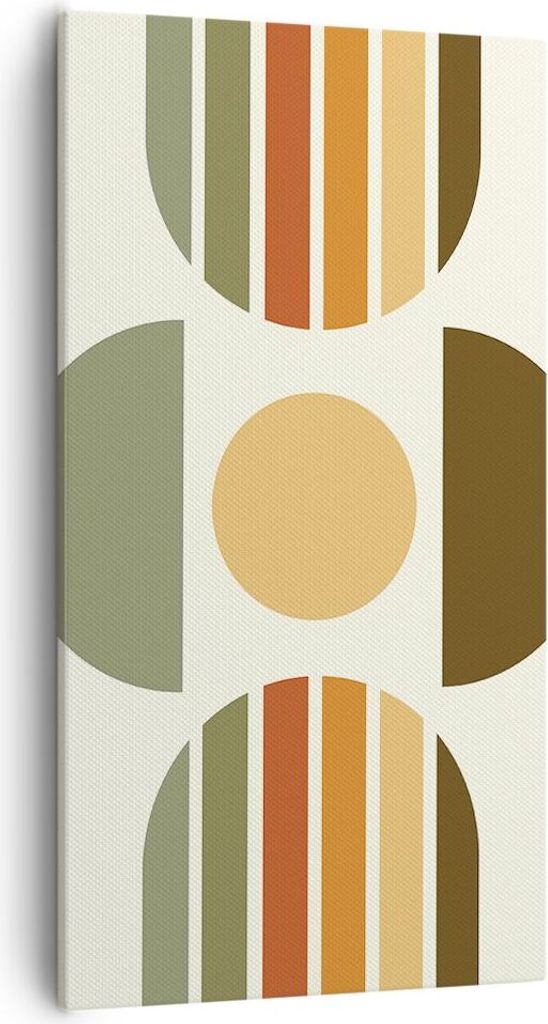 Bild auf Leinwand - Leinwandbild - Einteilig - Modern gemustert minimalistisch - 55x100cm - Wand Bild - Wanddeko - Wandbilder - Leinwanddruck - Bil...