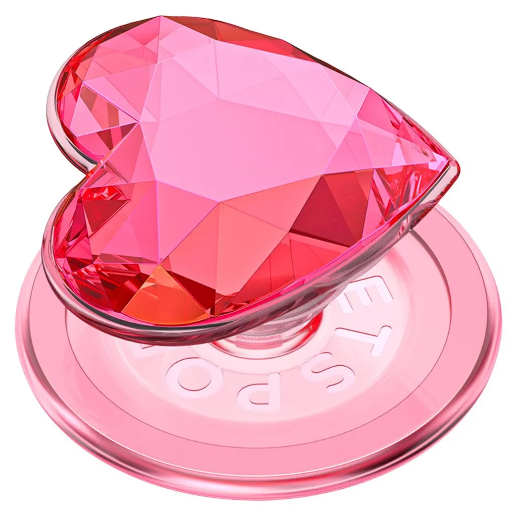 PopSockets PopGrip Premium MagSafe Cristal Rose pour iPhone et Coques