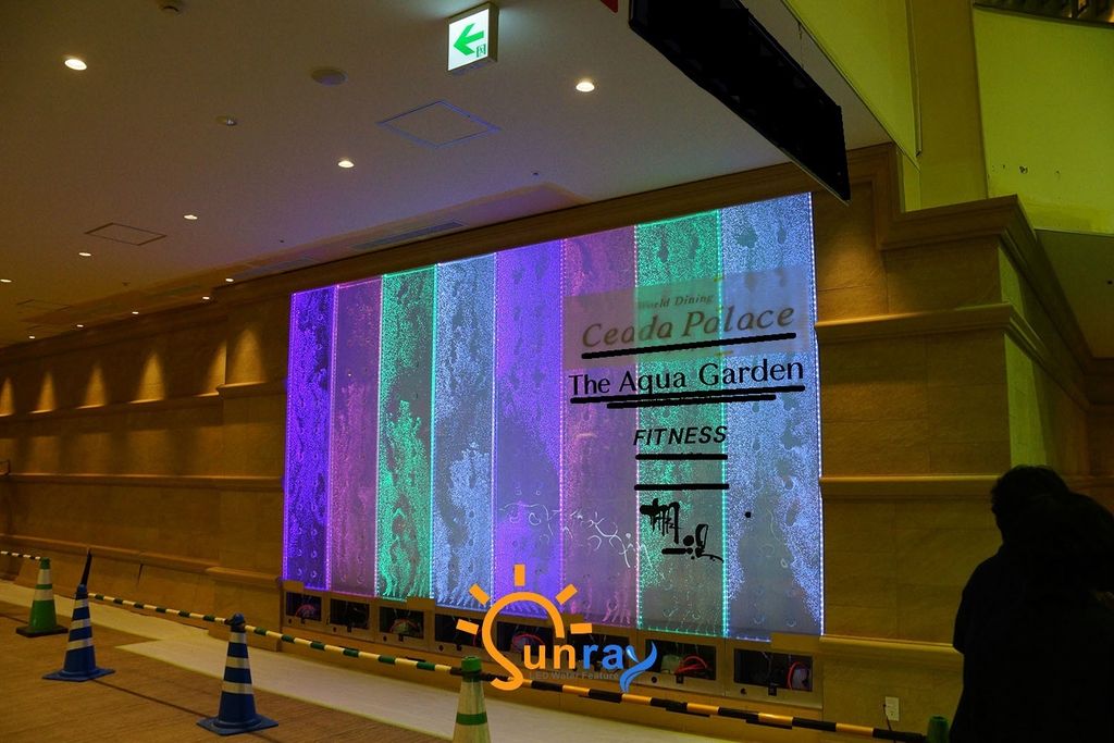 Wandpaneel LED Wasserwand Wasser Wände Wasser Blasen Wand Waterwall 400x250cm