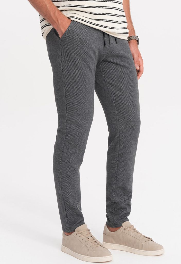 Ombre Clothing Herren-Jogginghosen Avawn dunkelgrau L