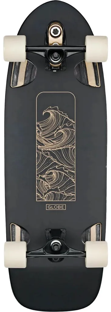 Globe Walrus Noir Peaking 31 Skate Robuste en Érable avec Grip Haute Adhérence