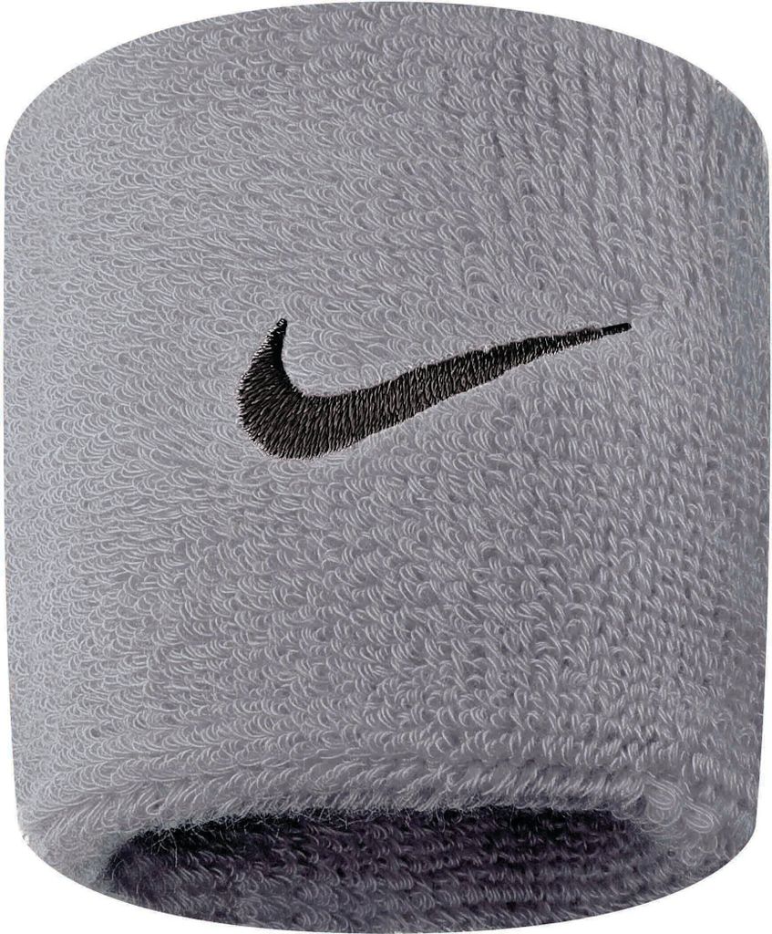 Nike 9380/4 Swoosh Wristbands 1307 Grey Heather/Black -