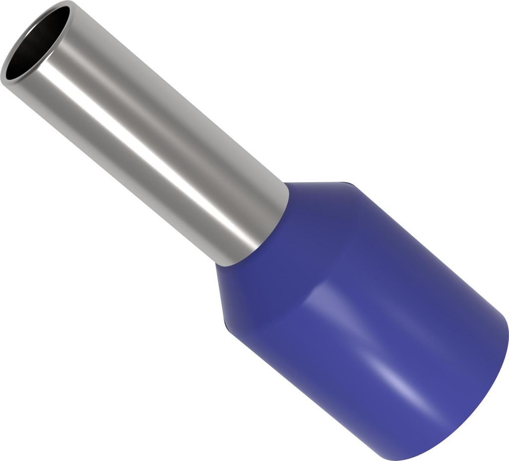 500 AUPROTEC Aderendhülsen 2,50 mm² isoliert blau Kabelendhülsen