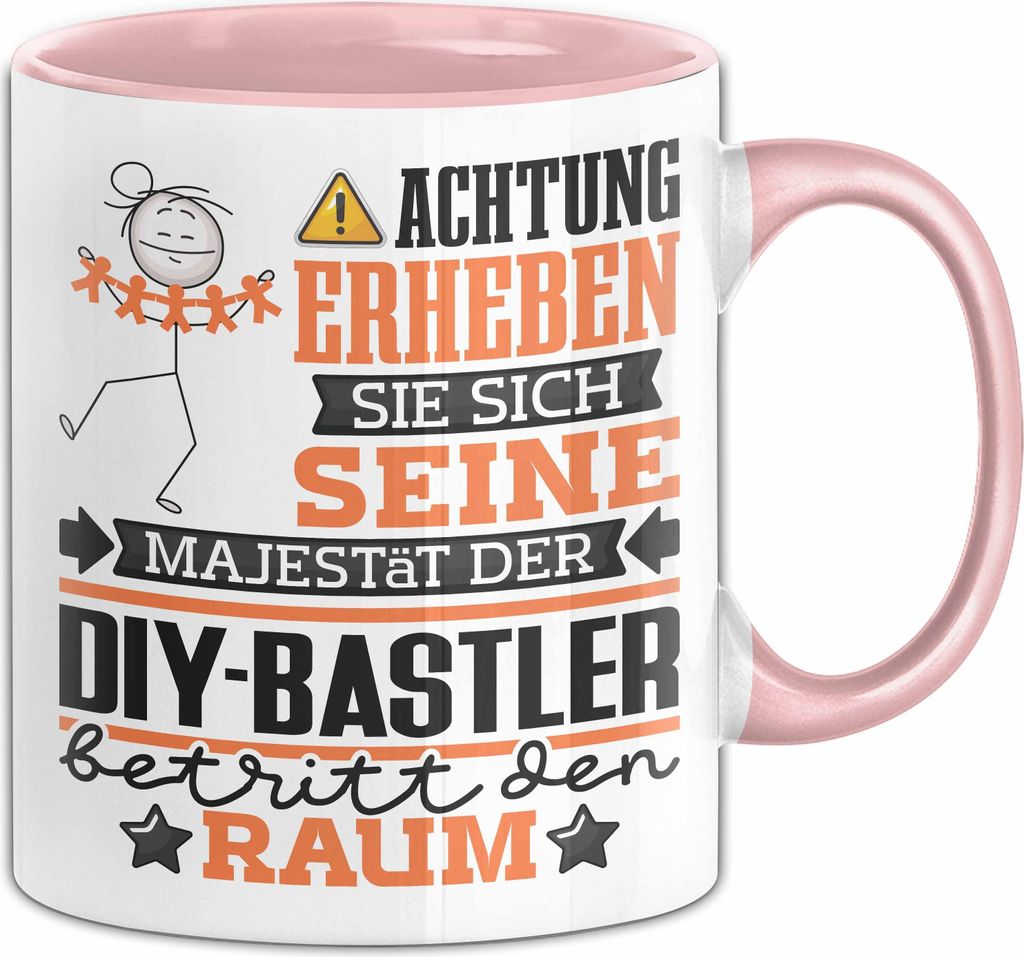 DIY-Bastler Geschenk Tasse Lustiger Spruch Erheben Sie Sich Produktbild 