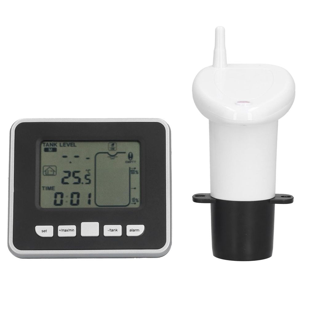 Wassertank-Füllstandsmesser, Ultraschall-Digitalanzeige, Tiefenmesser, Sensor-Monitorsystem