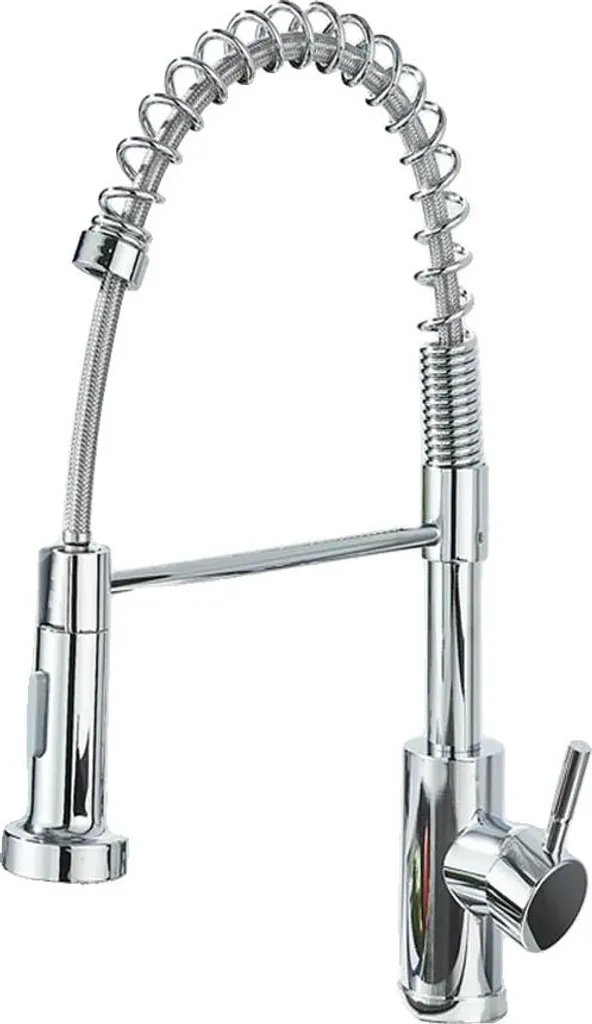 Robinet évier chrome D douchette extractible multi-jets montage facile express