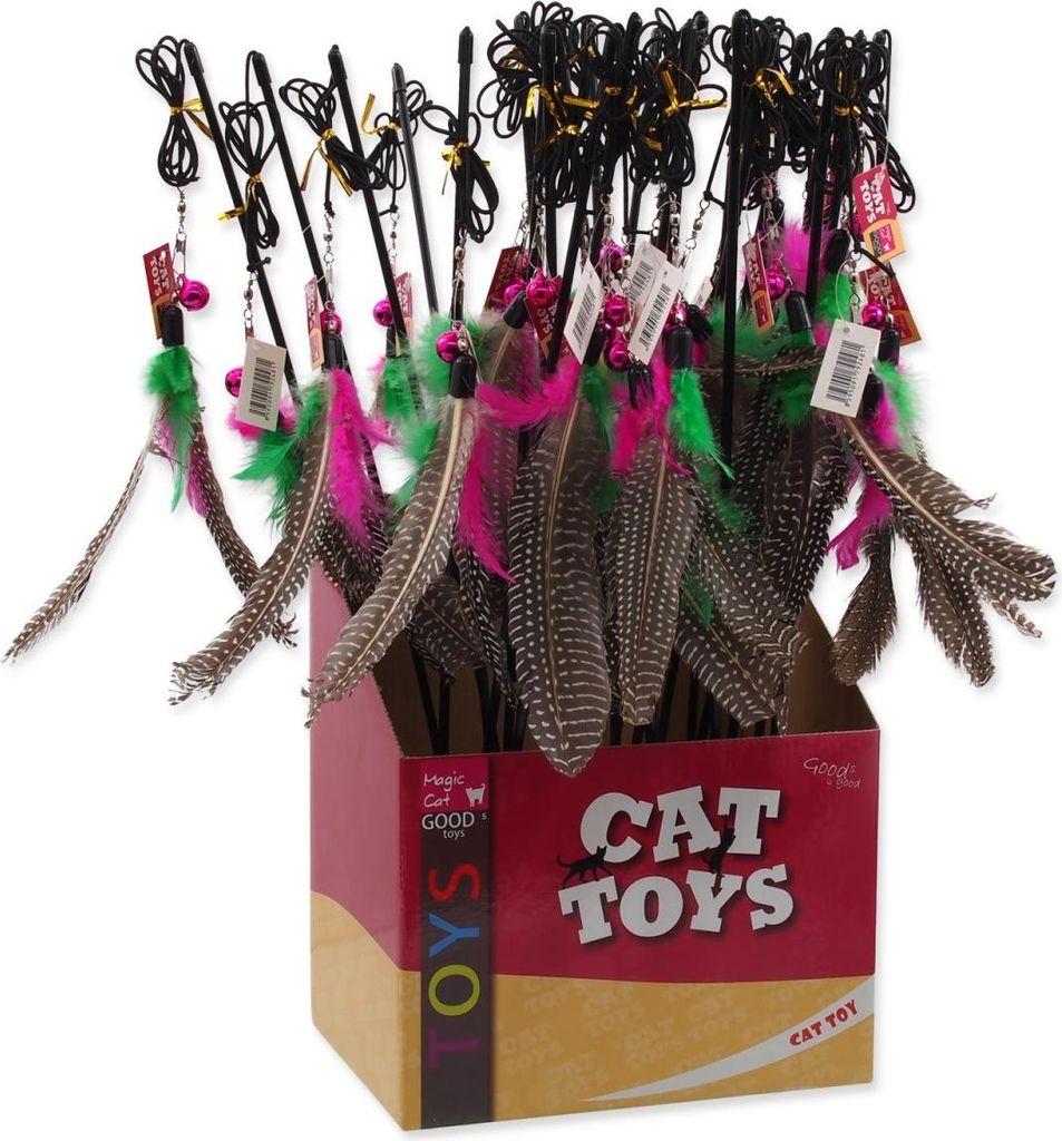 Display Toy MAGIC CAT Federstab 19 cm + 46 cm 24 Stück