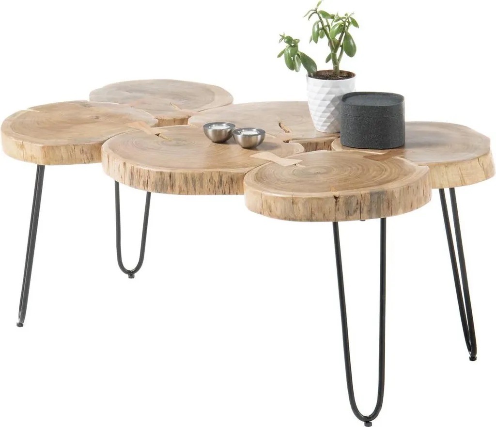 Table Basse Robuste en Acacia Massif - Adieu les Meubles Fragiles