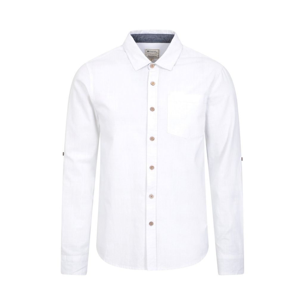 Mountain Warehouse - "Coconut" Hemd für Herren Langärmlig MW3215 (S) (Weiß)