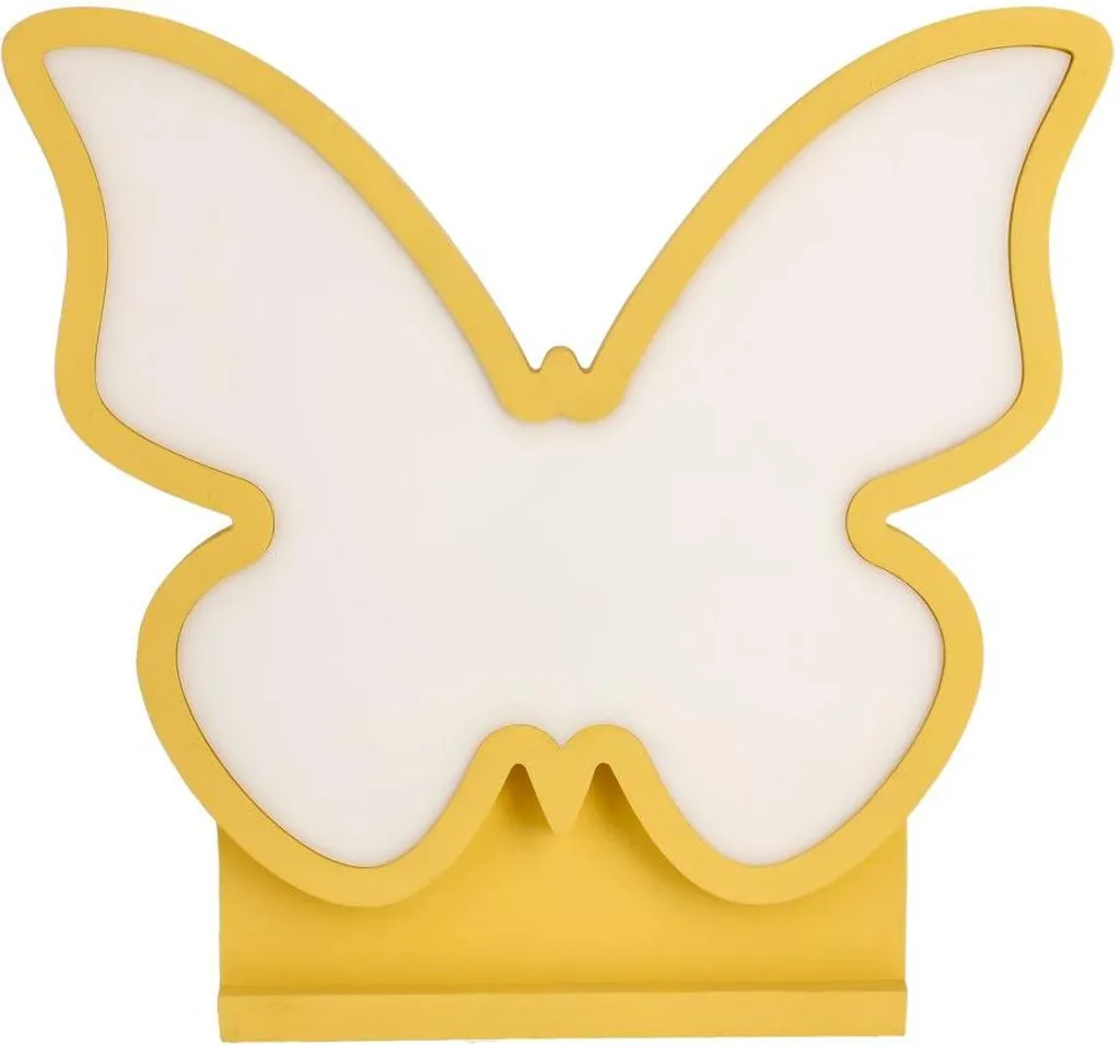Lampe de lecture enfant BUTTERFLY Jaune Éclairage Douceur 14W LED