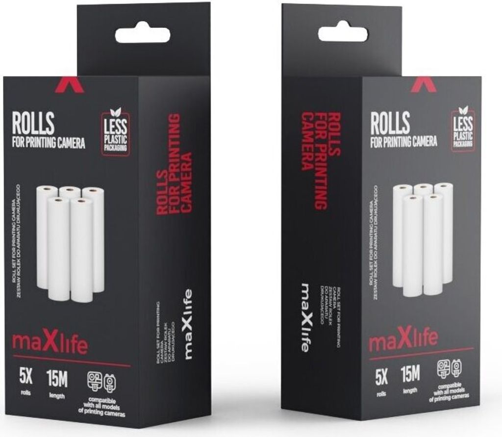 Maxlife Rollenset für Thermodrucker 5 Rollen