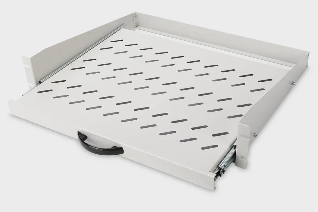 Étagère Fixe 2U Haute Résistance 30kg pour Baie Informatique 19"