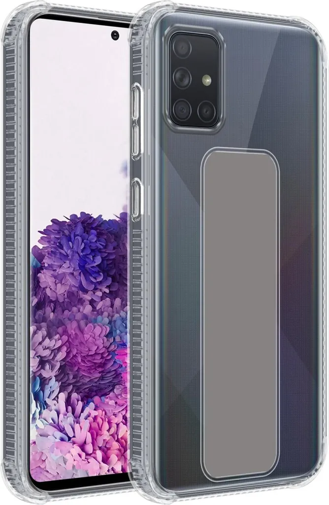 Cadorabo custodia protettiva per Samsung Galaxy A71 4G in grigio Custodia Custodia in silicone TPU Custodia Cover Funzione Stand