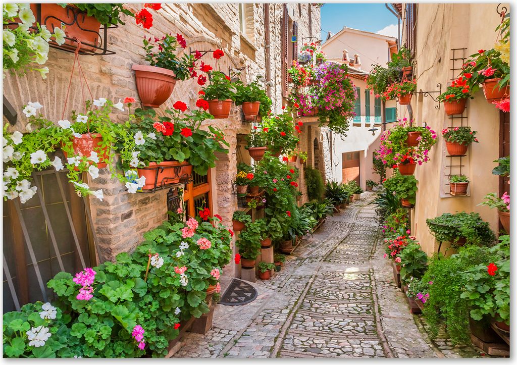 Tulup Leinwandbild - 100x70 cm - Wandkunst - Drucke auf Leinwand - Leinwanddruck - Sehenswürdigkeiten & Architektur - Mehrfarbig - Italienische...