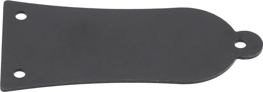 3 Löcher Metall Halsstab Abdeckung mit Schrauben Gitarre Bass Ersatz (Schwarz)