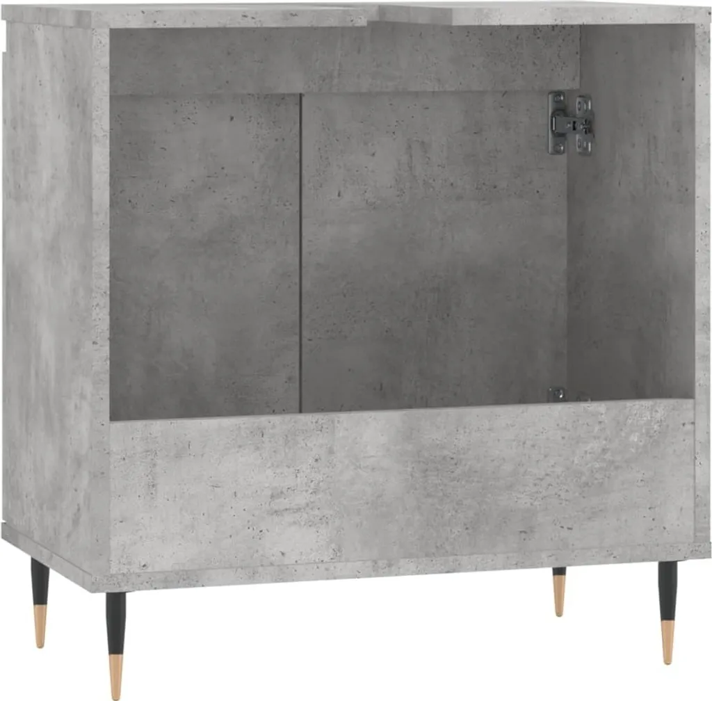 Mobiletto Bagno Maison Exclusive 58x33x60 cm | Arredo Grigio Cemento - 7