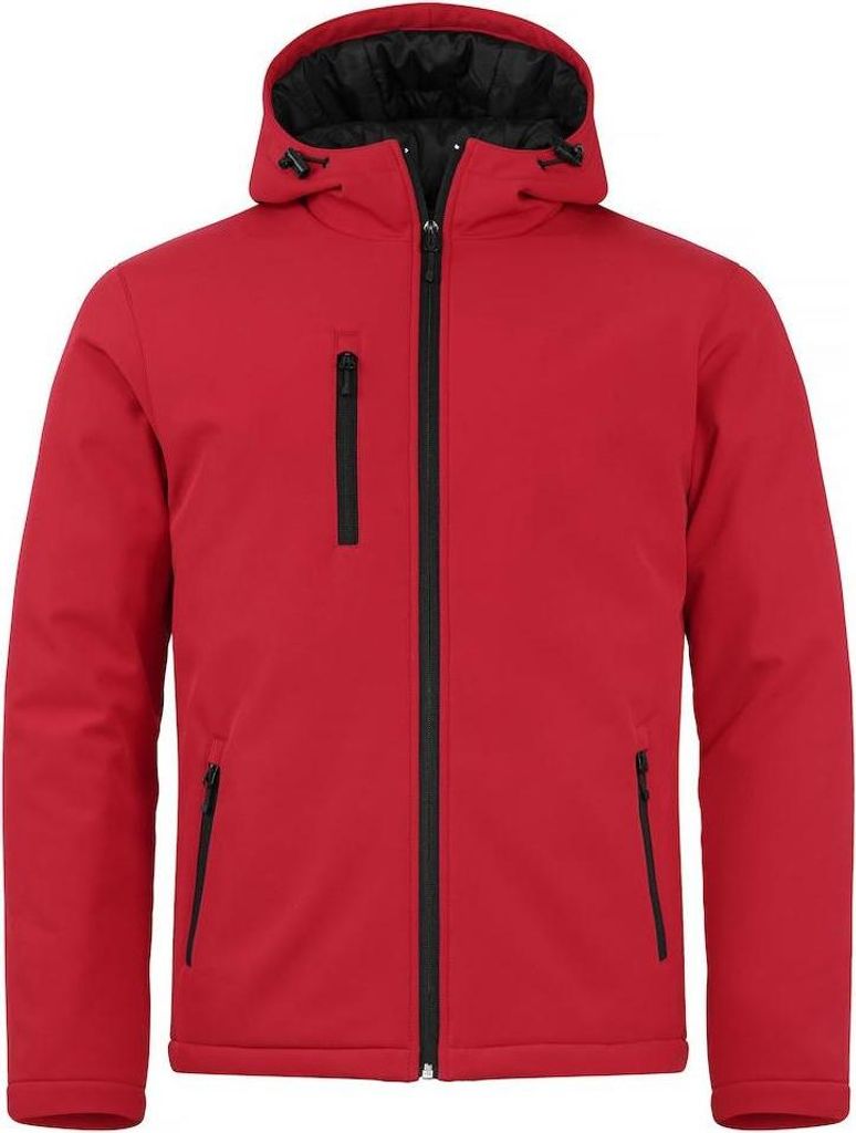 Clique - Softshelljacke Wattiert für Herren BC6001 (4XL) (Rot)