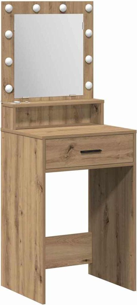 vidaXL Schminktisch Artisan-Eiche 50 x 41 x 135 cm Holzwerkstoff