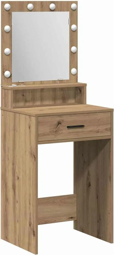 Toeletta Salvaspazio vidaXL Rovere Artisan 50 cm | Design Moderno