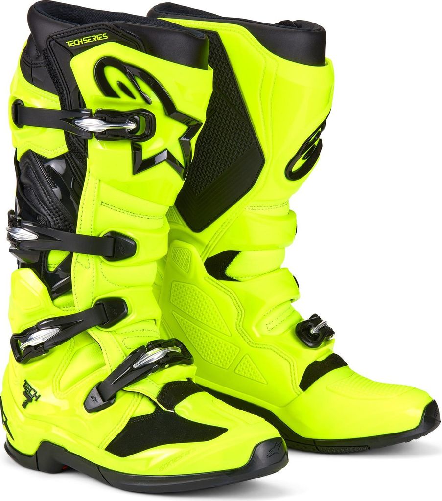 Alpinestars Stiefel Tech 7 Gelb Neon Schwarz