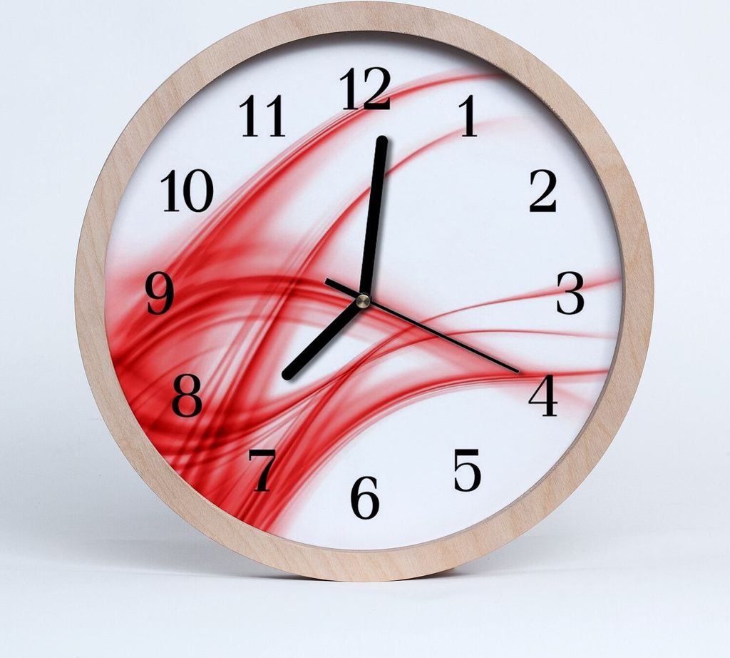 Holzuhr 30fi cm wanduhr - abstrakte Kunst Produktbild 