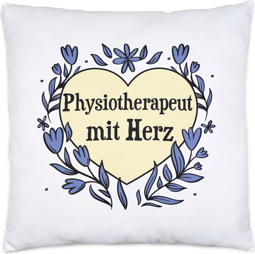 Physiotherapeut mit Herz Kissen Inkl. Kissen Geschenkidee Zum Danke Sagen Bester Physiotherapeut