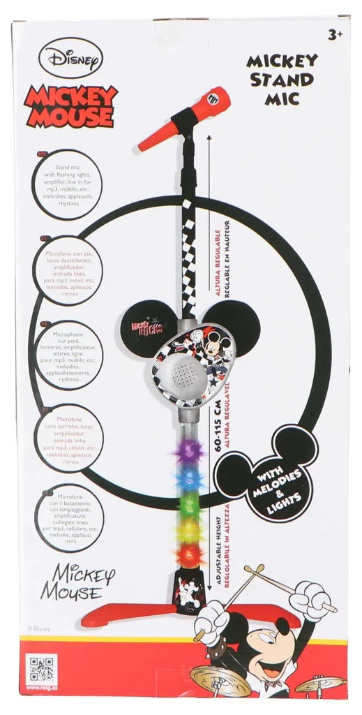 Microphone Mickey Mouse avec pied : le kit audio idéal pour enfant - 4