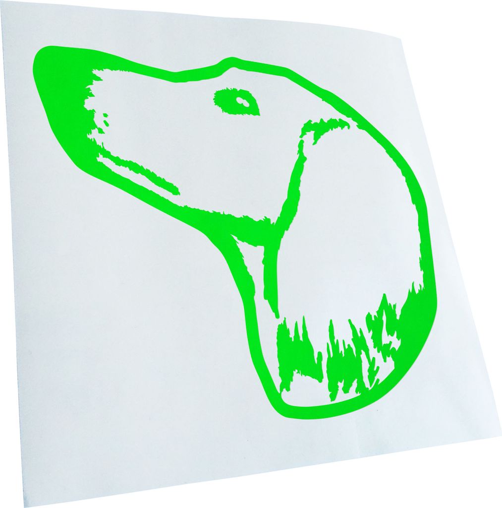 Kiwistar - Autoaufkleber - Saluki Hund - Neongrün - 30x27cm - Aufkleber für Auto, Laptop, Fahrrad, LKW, Motorrad mehrfarbig JDM Decal Racing