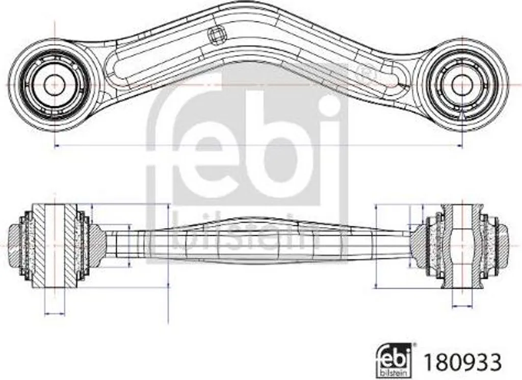 Bras de suspension renforcé Febi 180933 compatible OE 33324069469