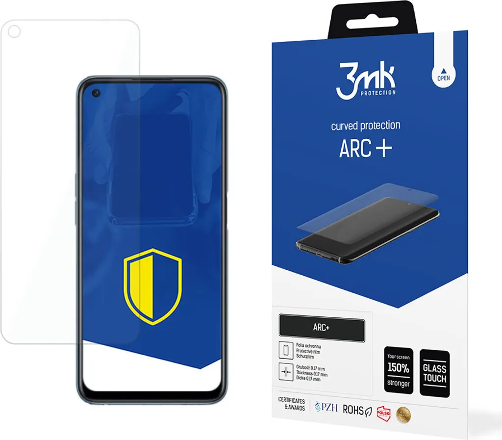 OnePlus Ace Racing Pellicola 3mk Arc+ | Protezione Schermo Curvo Gel