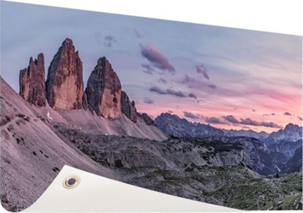 Gartenposter - 120x80 cm - Panoramafoto Dolomiten Südtirol - Modernes Wandbilder