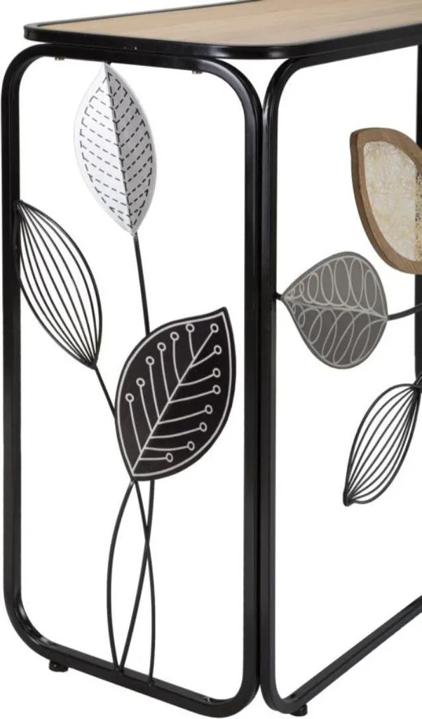 Console de Entrée Moderne Autumn Multicolore en Verre et Structure Métal - 6