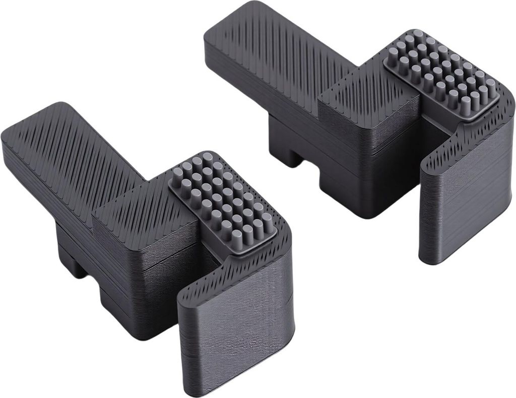 2 Stück Düsenwischer passend für Bambu Lab P2S 3D-Drucker Aluminiumlegierungsbasis 4 Stück Silikonbürsten Hochtemperaturbeständiges Reinigung...