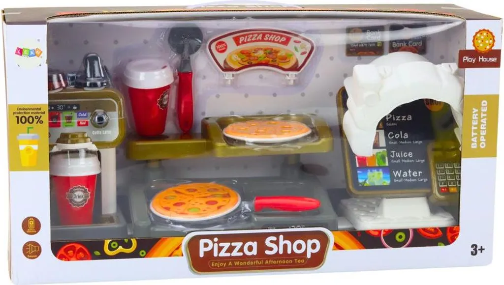 Set de Jeu Restaurant Pizza et Café - Kit Idéal pour Apprendre à Jouer