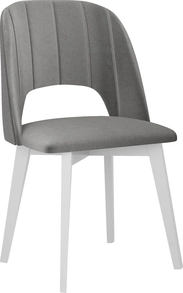 AFTON Set 8 Sedie Minimaliste | Bianco e Grigio Chiaro per Living