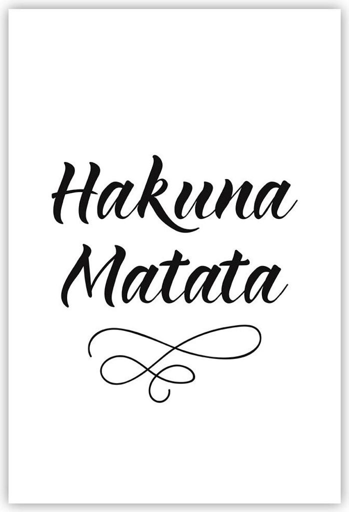 Poster - Poster ohne Rahmen - Hakuna Mama Maxim - 61x91,5 cm - Wand Bild - Wanddeko - Wandbilder - Kunstposter - Wandposter - Bilder - Kunstdruck -...