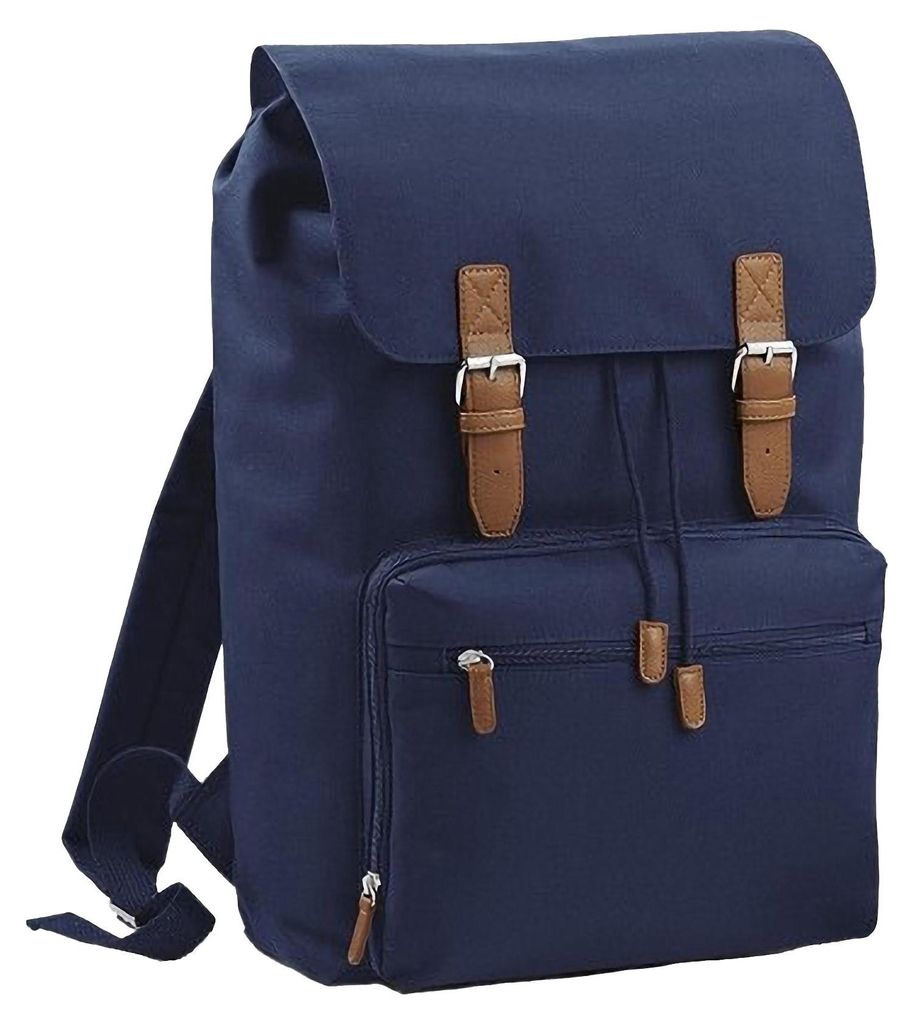 Bagbase Heritage Laptop-Rucksack / Rucksack, für Laptops bis zu 17 Zoll FK217 (Einheitsgröße) (Dunkelblau)