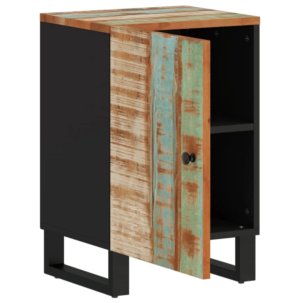 Mobiletto Bagno 38x33x58 cm Legno Massiccio Antico - Stile Shabby vidaXL - 3