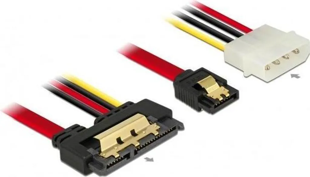 Câble de Données et Alimentation SATA 22Pin Combo pour SSD et HDD 30cm