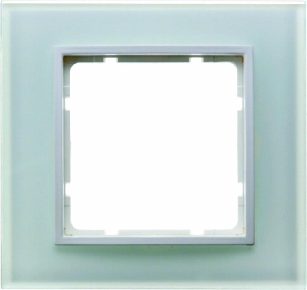 Berker B.7 Rahmen 1fach Glas polarweiß, 1 Stk. Produktbild 