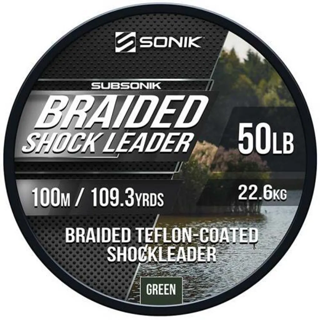 Évitez les casses au lancer avec le Leader tressé Sonik Shock 50m 50lb