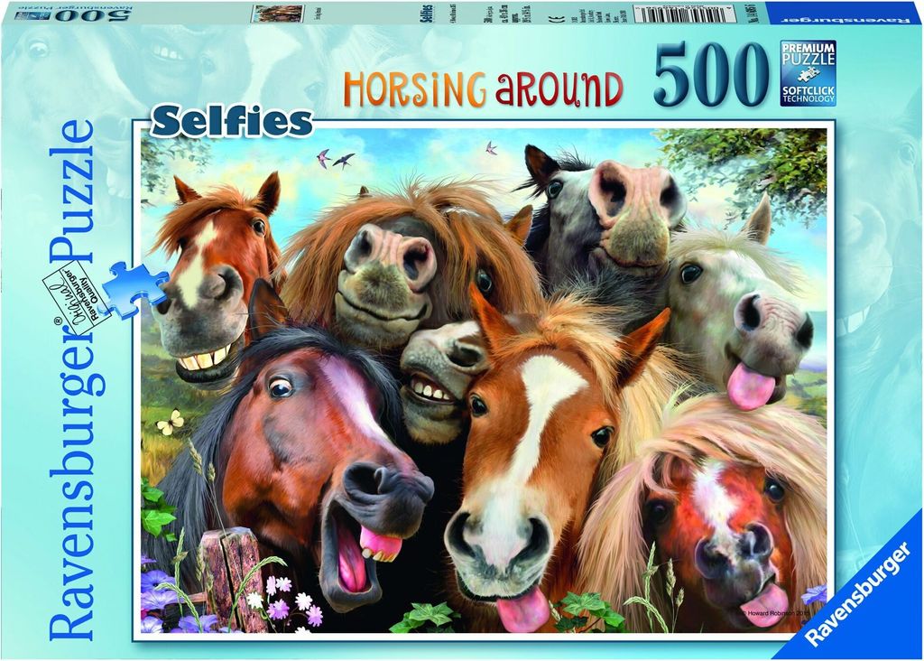 Ravensburger - Puzzle 500 Selfie in fattoria Immagine del prodotto 