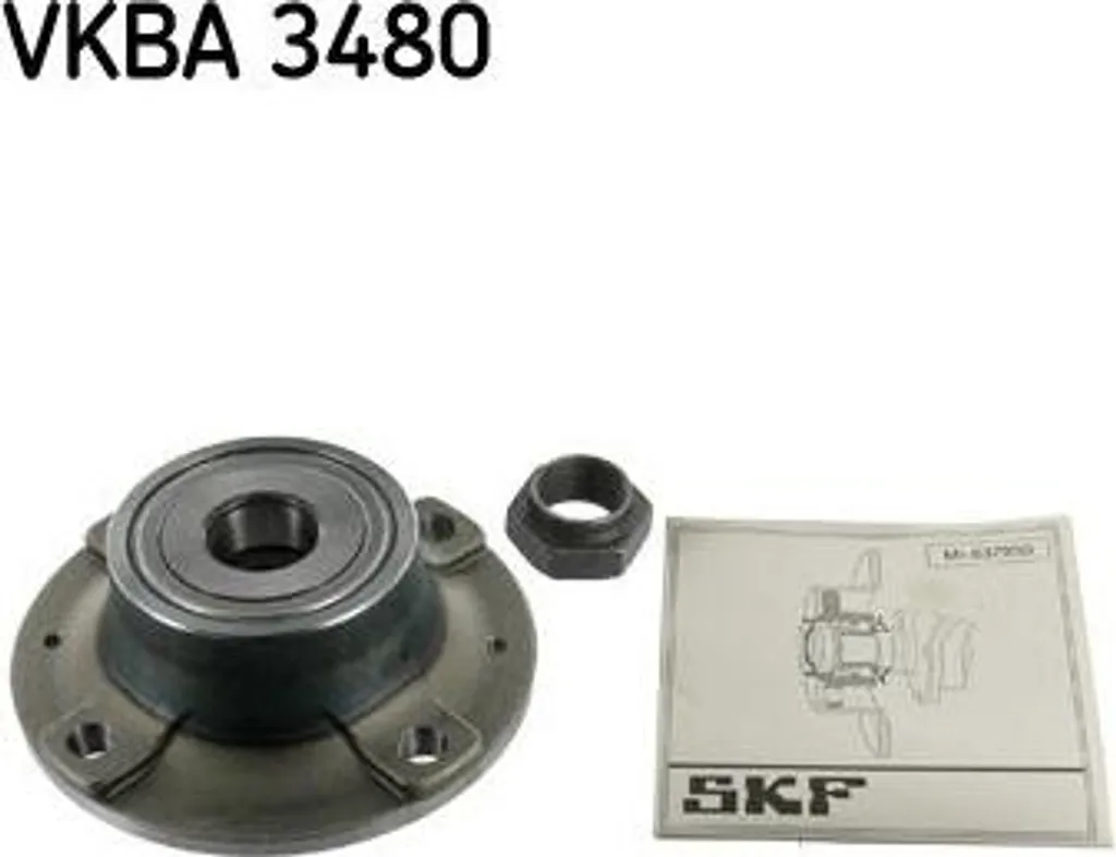 Kit réparation roulement de roue SKF VKBA 3480 pour Peugeot 106