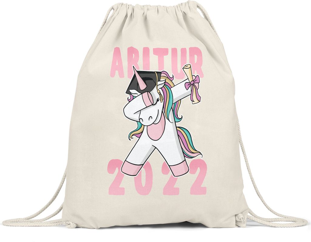 Abitur 2022 Turnbeutel Gymsack Einhorn Pferd Abschlussgeschenk Abitur Humorvoll Gymnasium Geschenkidee