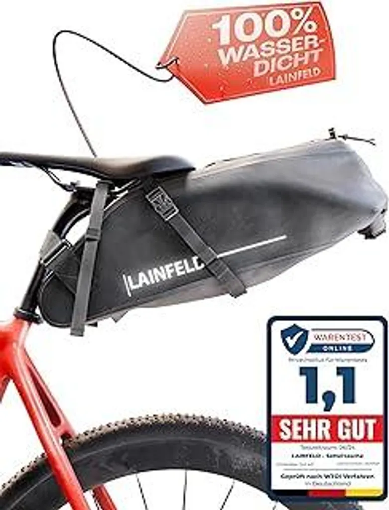 Borsa Bikepacking Sottosella 10L | Design Riflettente Impermeabile
