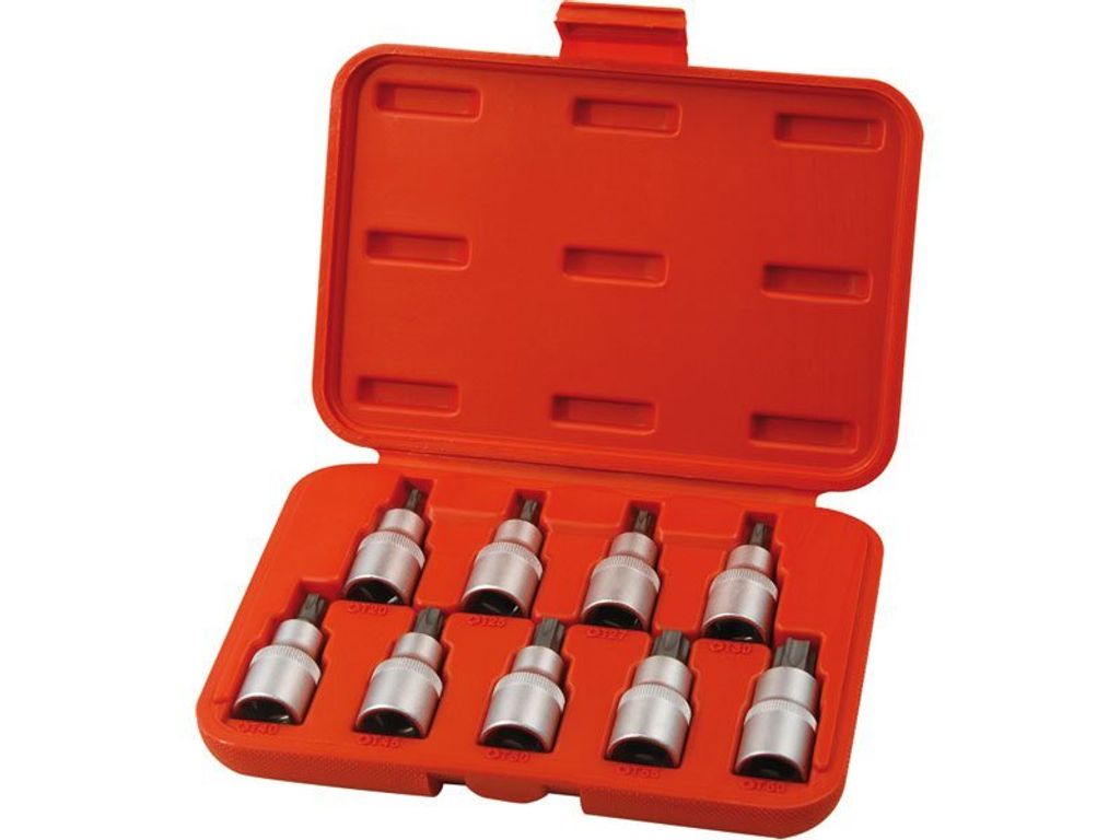 Extol Premium (8818124) TORX-Steckschlüsselsatz, 9er-Set, CrV, S2